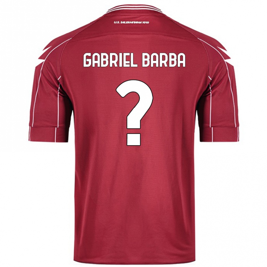 Men Football Luigi Gabriel Barba #0 Burgundy Home Jersey 2024/25 T-Shirt Australia