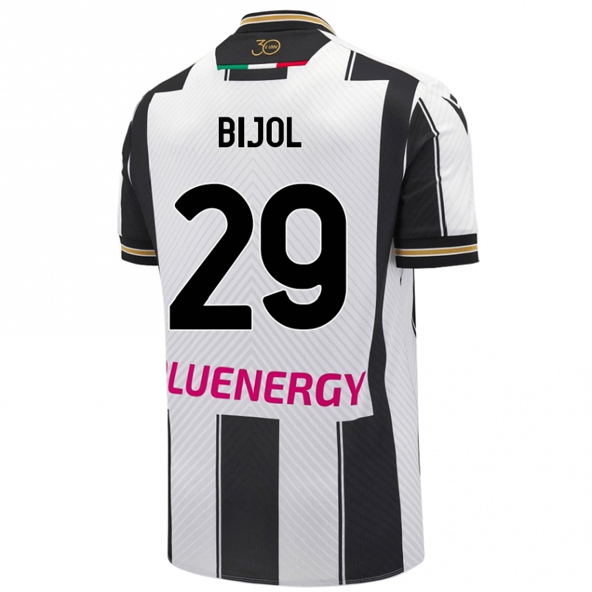 Men Football Jaka Bijol #29 White Black Home Jersey 2024/25 T-Shirt Australia