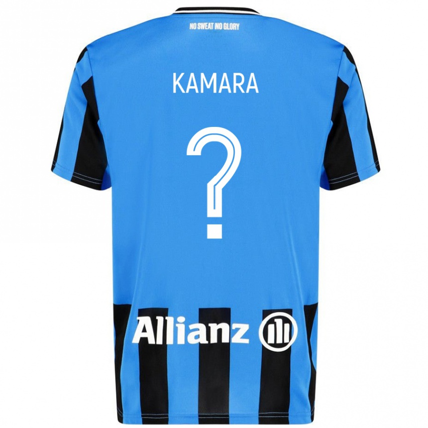 Men Football Al-Hassan Kamara #0 Sky Blue Black Home Jersey 2024/25 T-Shirt Australia