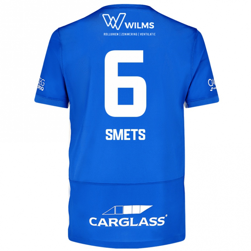 Men Football Matte Smets #6 Blue Home Jersey 2024/25 T-Shirt Australia