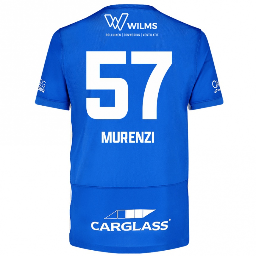 Men Football Aaron Murenzi #57 Blue Home Jersey 2024/25 T-Shirt Australia