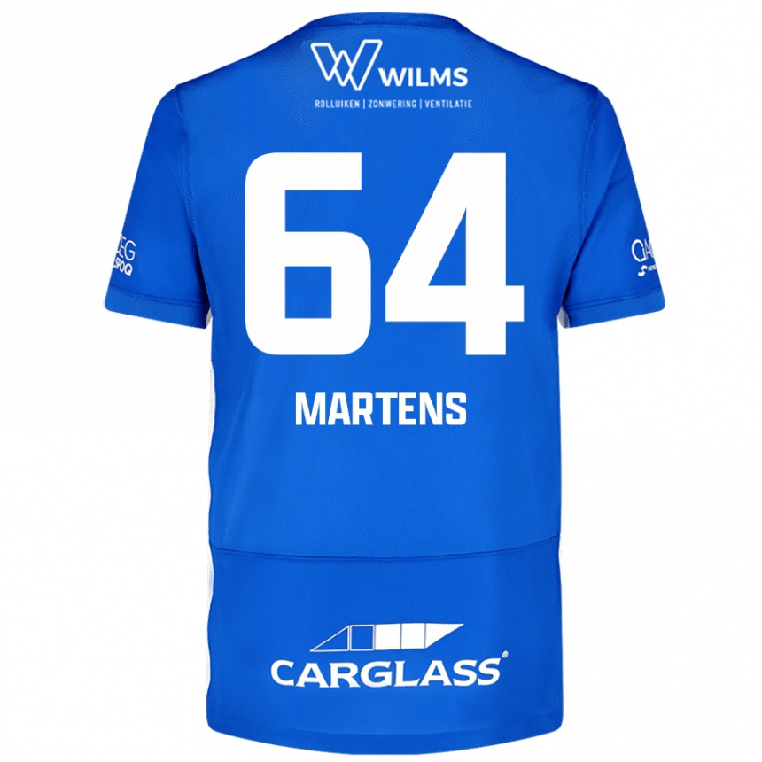 Men Football Nolan Martens #64 Blue Home Jersey 2024/25 T-Shirt Australia