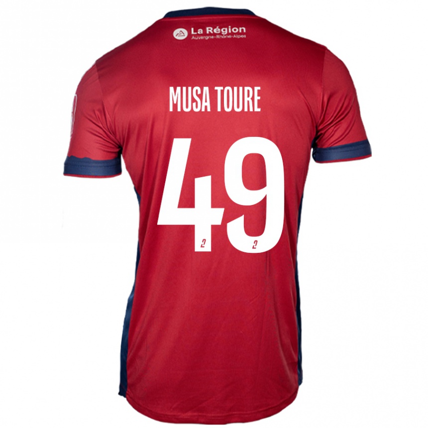 Men Football Musa Toure #49 Light Burgundy Home Jersey 2024/25 T-Shirt Australia