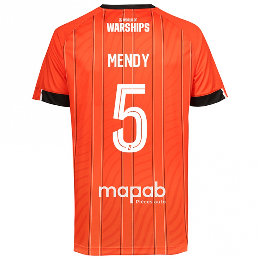 Men Football Benjamin Mendy #5 Orange Home Jersey 2024/25 T-Shirt Australia