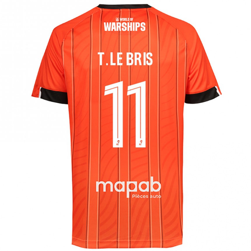 Men Football Théo Le Bris #11 Orange Home Jersey 2024/25 T-Shirt Australia