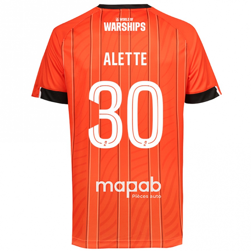 Men Football Gaël Alette #30 Orange Home Jersey 2024/25 T-Shirt Australia