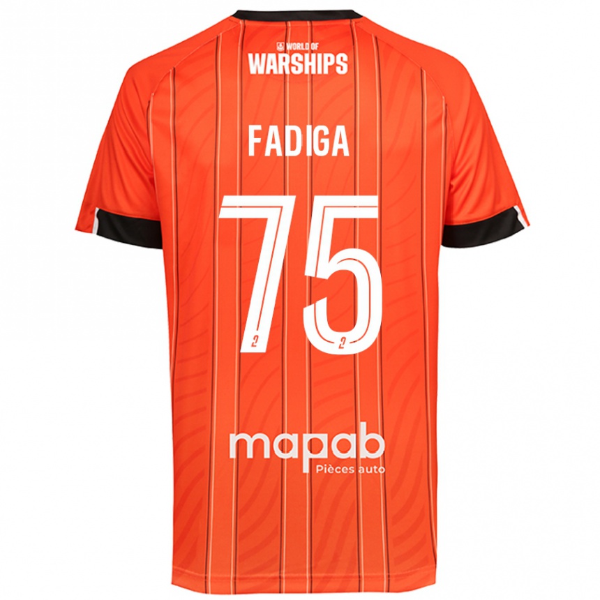 Men Football Bandiougou Fadiga #75 Orange Home Jersey 2024/25 T-Shirt Australia