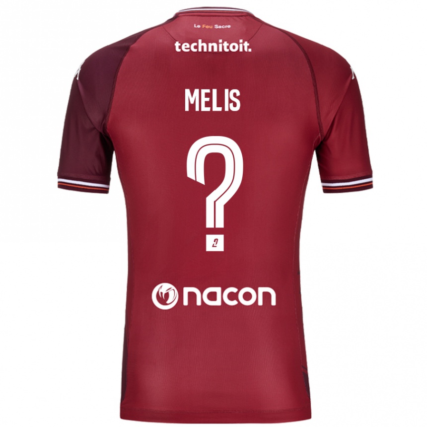 Men Football Antonin Melis #0 Red Granata Home Jersey 2024/25 T-Shirt Australia