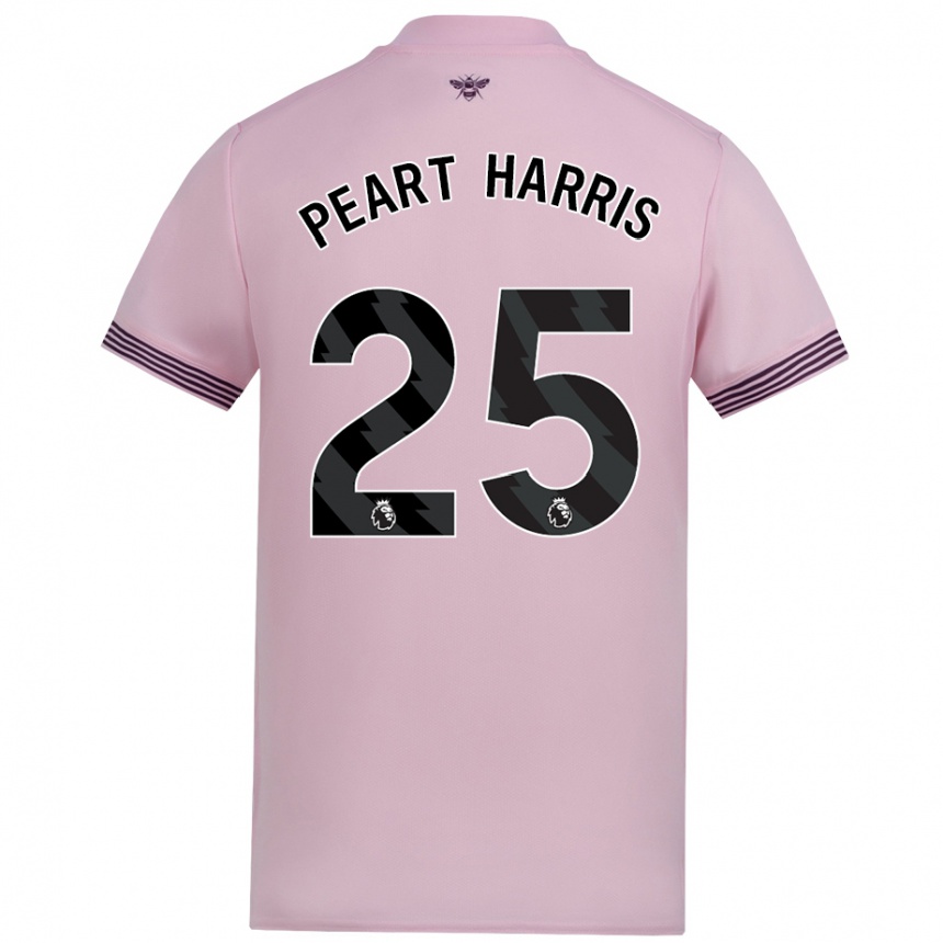 Men Football Myles Peart-Harris #25 Pink Away Jersey 2024/25 T-Shirt Australia