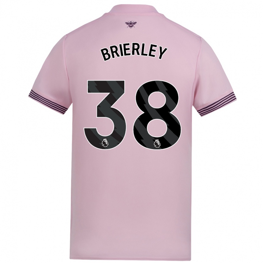 Men Football Ethan Brierley #38 Pink Away Jersey 2024/25 T-Shirt Australia