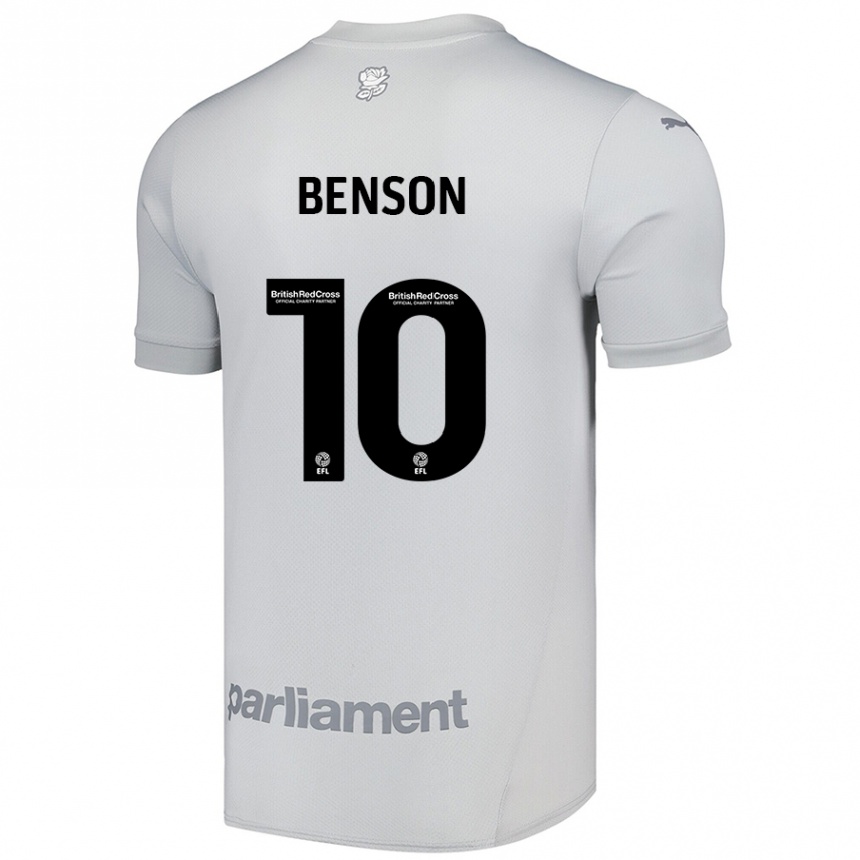 Men Football Josh Benson #10 Silver Gray Away Jersey 2024/25 T-Shirt Australia