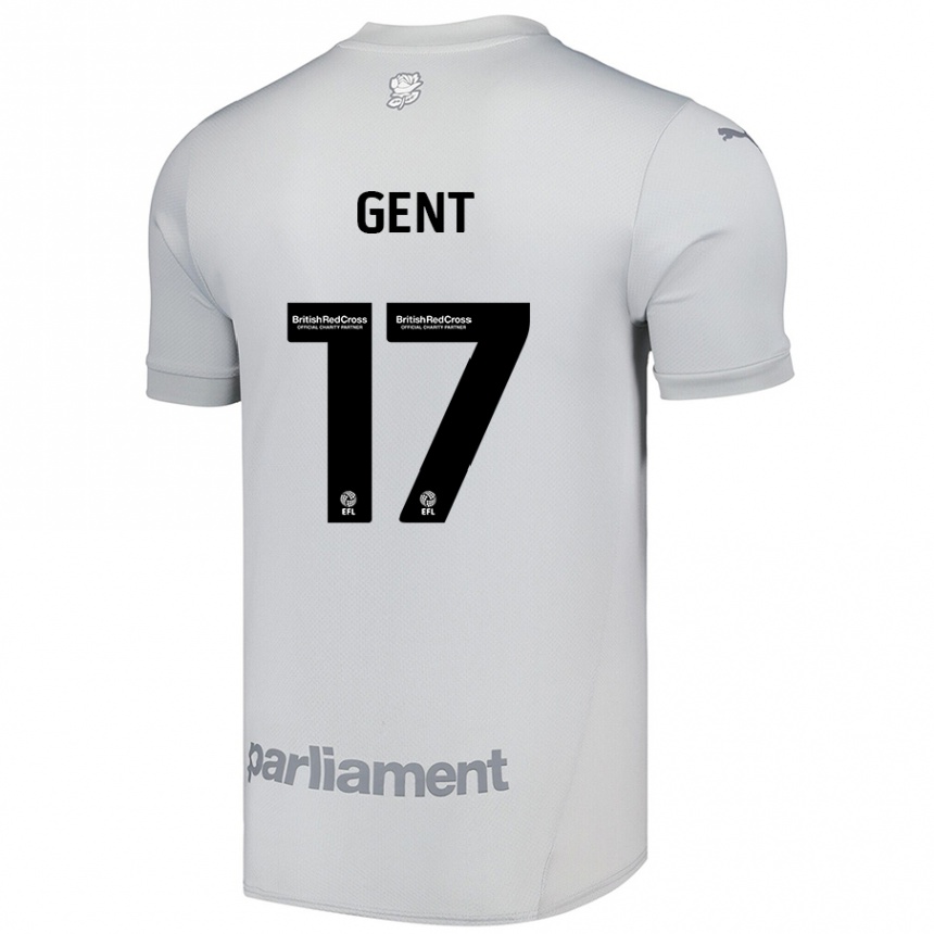 Men Football Georgie Gent #17 Silver Gray Away Jersey 2024/25 T-Shirt Australia