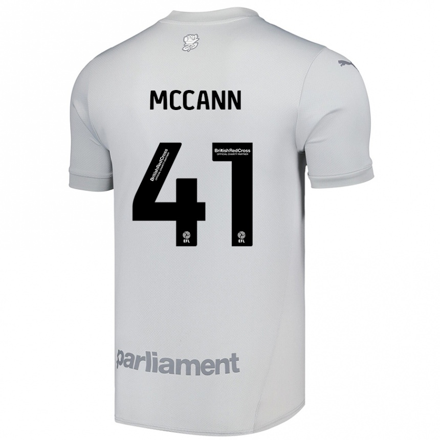 Men Football Bayley Mccann #41 Silver Gray Away Jersey 2024/25 T-Shirt Australia