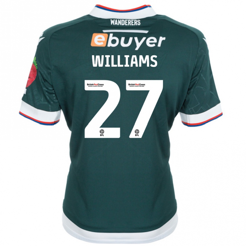 Men Football Randell Williams #27 Dark Green Away Jersey 2024/25 T-Shirt Australia