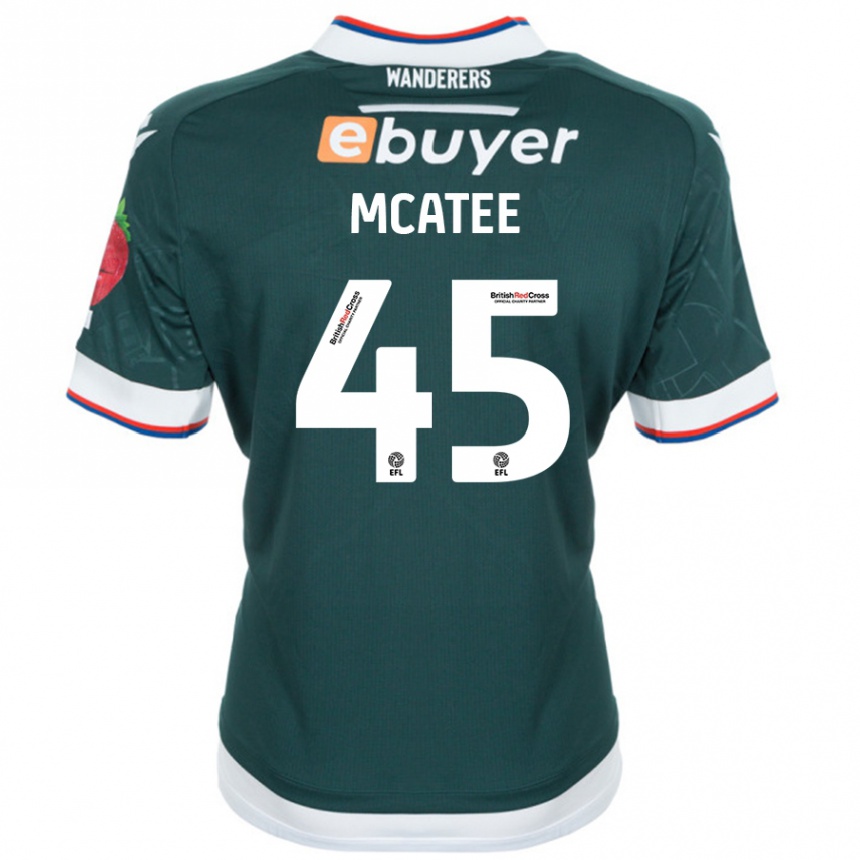 Men Football John Mcatee #45 Dark Green Away Jersey 2024/25 T-Shirt Australia