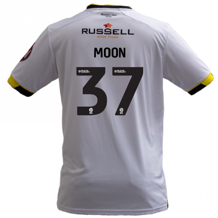 Men Football Jasper Moon #37 White Away Jersey 2024/25 T-Shirt Australia