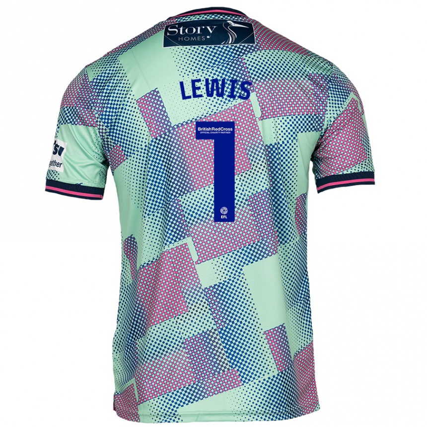 Men Football Harry Lewis #1 Green Away Jersey 2024/25 T-Shirt Australia