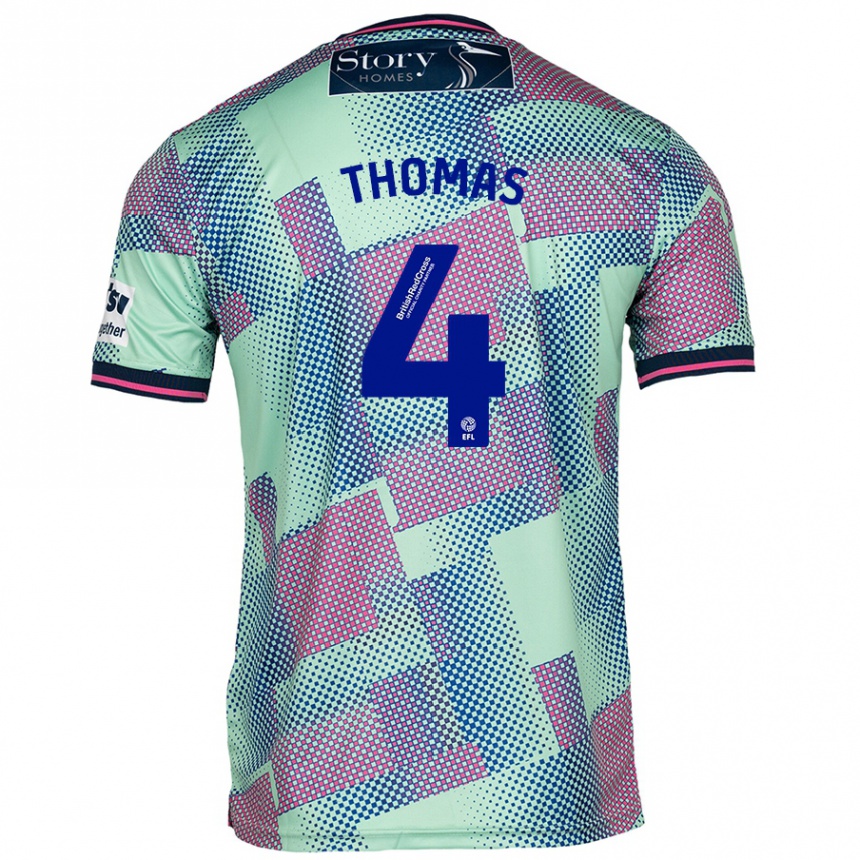 Men Football Terell Thomas #4 Green Away Jersey 2024/25 T-Shirt Australia