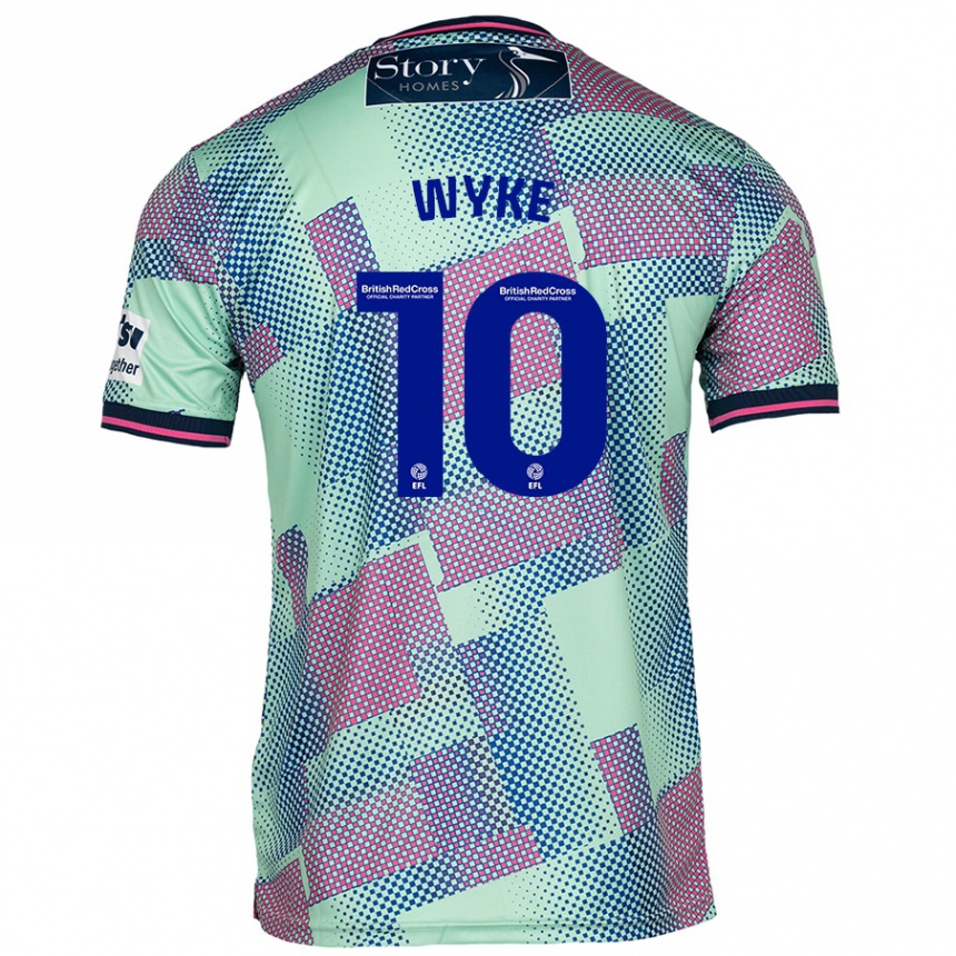 Men Football Charlie Wyke #10 Green Away Jersey 2024/25 T-Shirt Australia