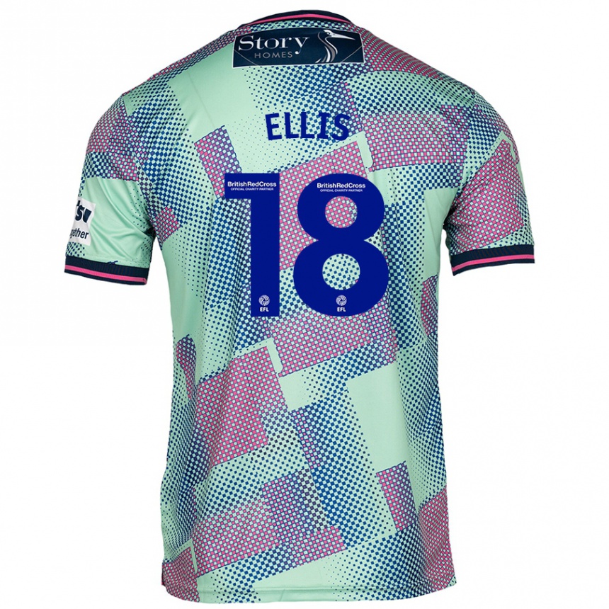 Men Football Jack Ellis #18 Green Away Jersey 2024/25 T-Shirt Australia