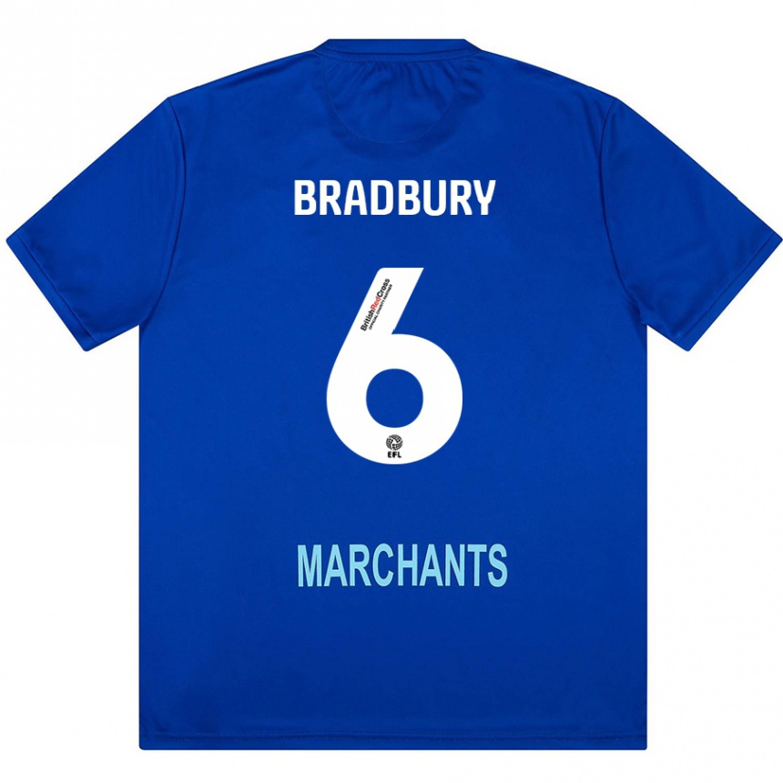 Men Football Tom Bradbury #6 Green Away Jersey 2024/25 T-Shirt Australia