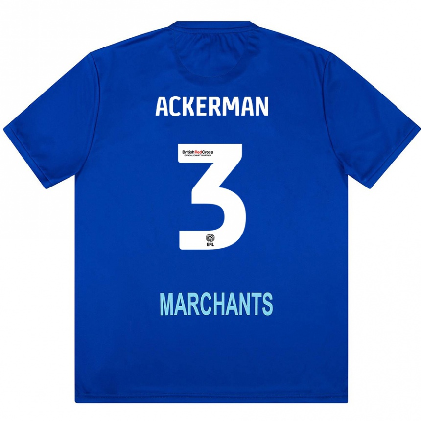 Men Football Daisy Ackerman #3 Green Away Jersey 2024/25 T-Shirt Australia