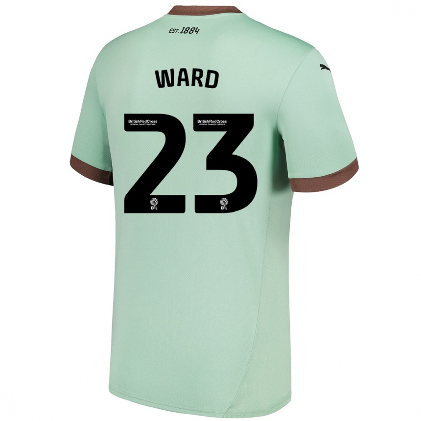 Men Football Joe Ward #23 Pale Green Away Jersey 2024/25 T-Shirt Australia