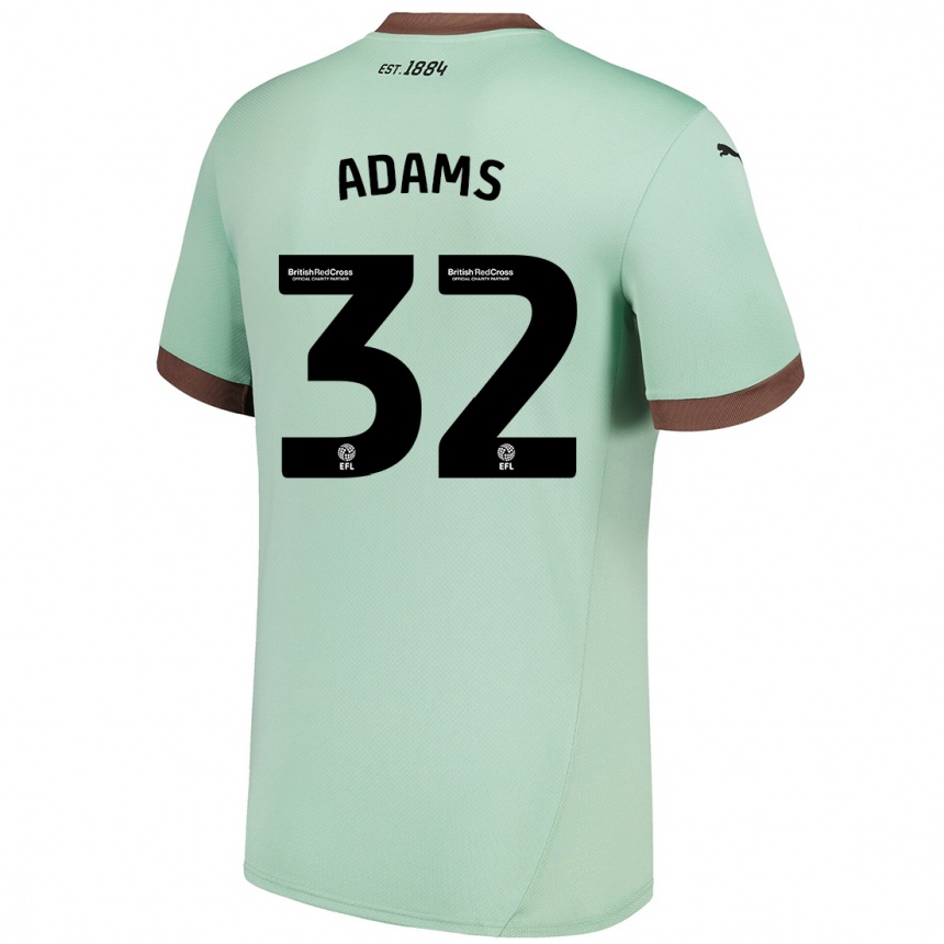 Men Football Ebou Adams #32 Pale Green Away Jersey 2024/25 T-Shirt Australia