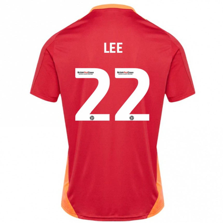 Men Football Harry Lee #22 Blue Off White Away Jersey 2024/25 T-Shirt Australia