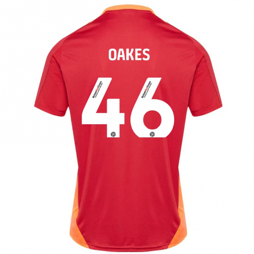 Men Football Liam Oakes #46 Blue Off White Away Jersey 2024/25 T-Shirt Australia