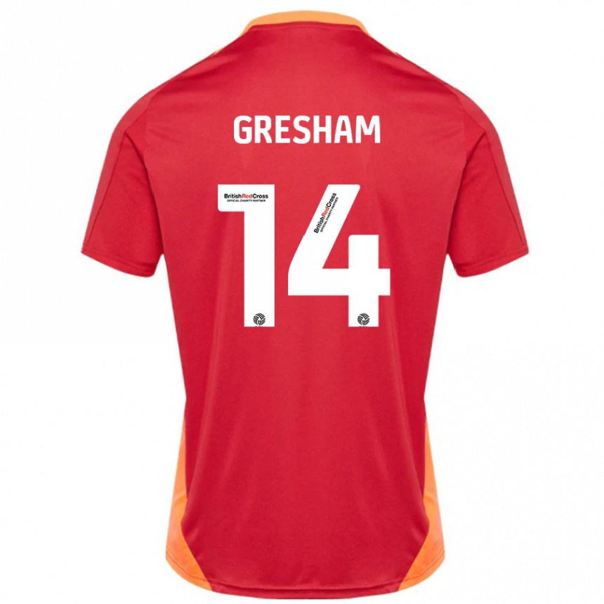 Men Football Georgie-Marie Barbour-Gresham #14 Blue Off White Away Jersey 2024/25 T-Shirt Australia