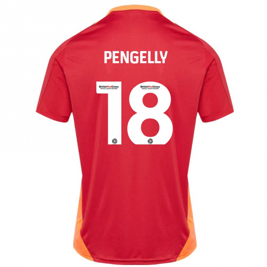 Men Football Connie Pengelly #18 Blue Off White Away Jersey 2024/25 T-Shirt Australia