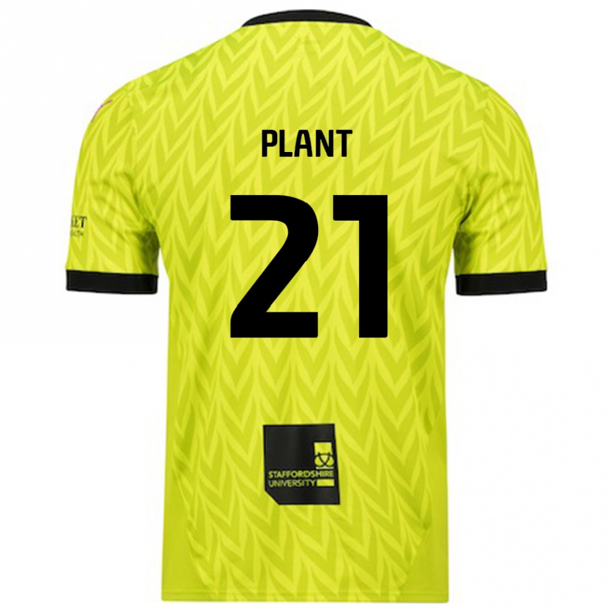 Men Football James Plant #21 Fluorescent Green Away Jersey 2024/25 T-Shirt Australia