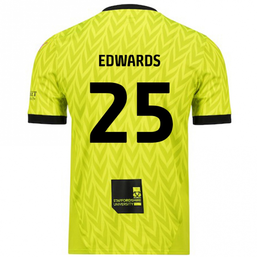 Men Football Diamond Edwards #25 Fluorescent Green Away Jersey 2024/25 T-Shirt Australia