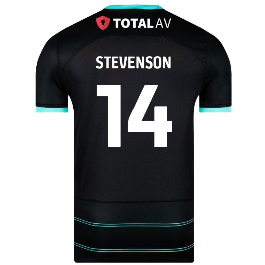 Men Football Ben Stevenson #14 Black Away Jersey 2024/25 T-Shirt Australia