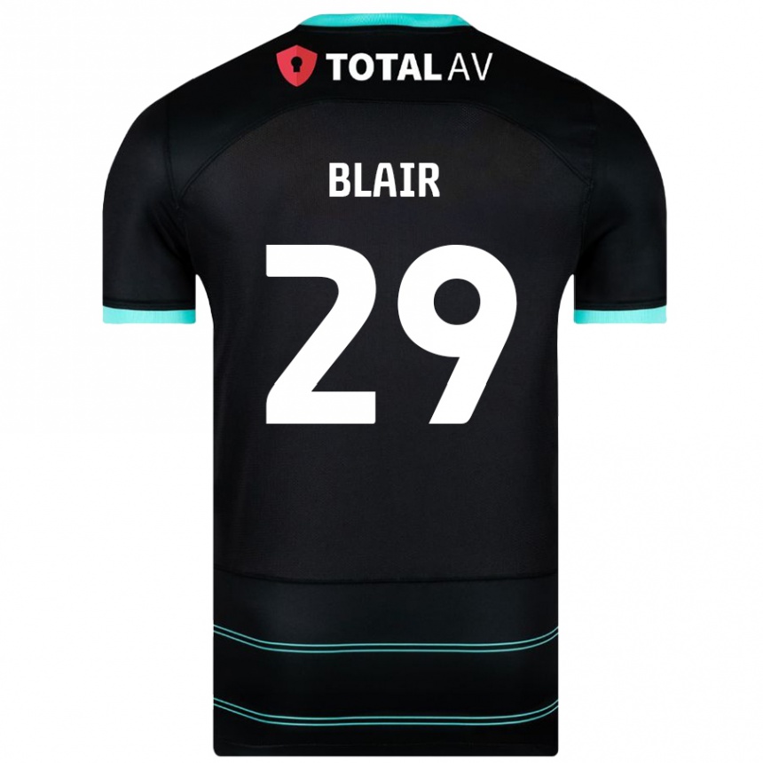 Men Football Harvey Blair #29 Black Away Jersey 2024/25 T-Shirt Australia