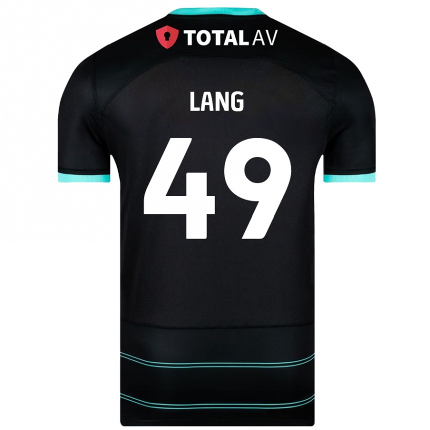 Men Football Callum Lang #49 Black Away Jersey 2024/25 T-Shirt Australia