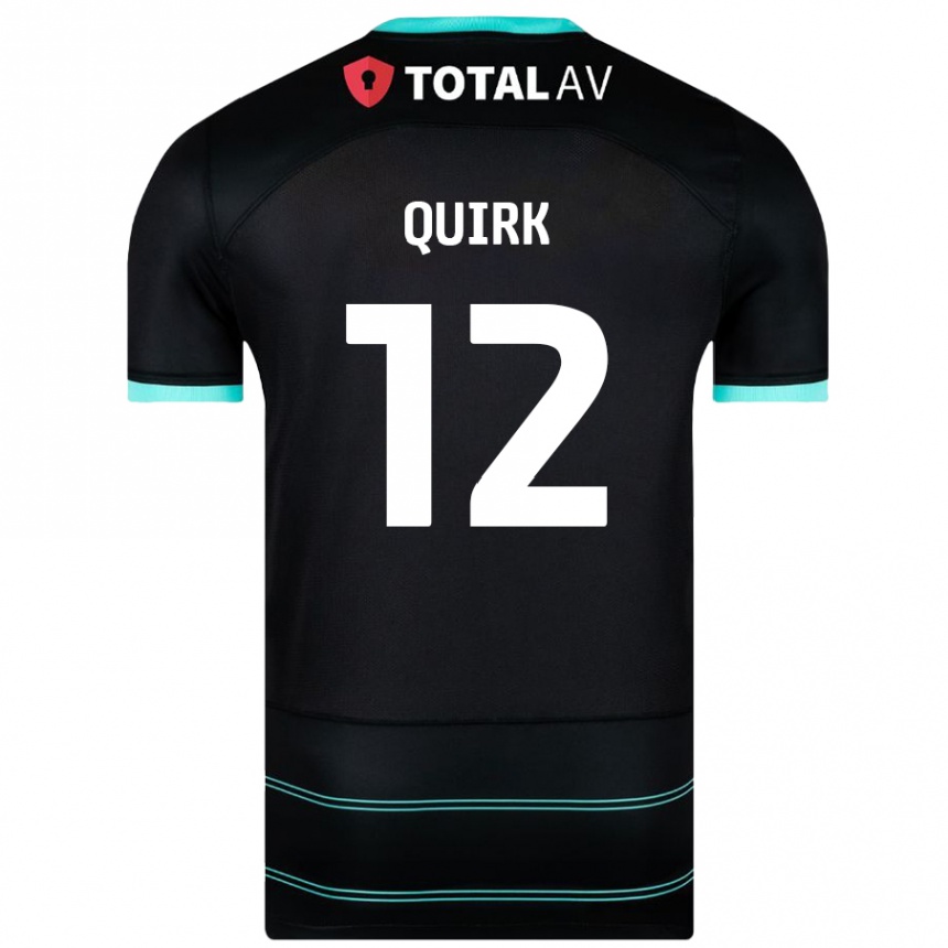 Men Football Sophie Quirk #12 Black Away Jersey 2024/25 T-Shirt Australia