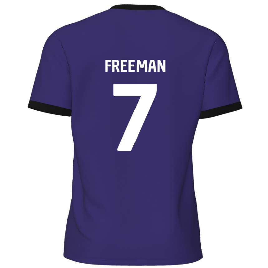 Men Football Nick Freeman #7 Purple Away Jersey 2024/25 T-Shirt Australia