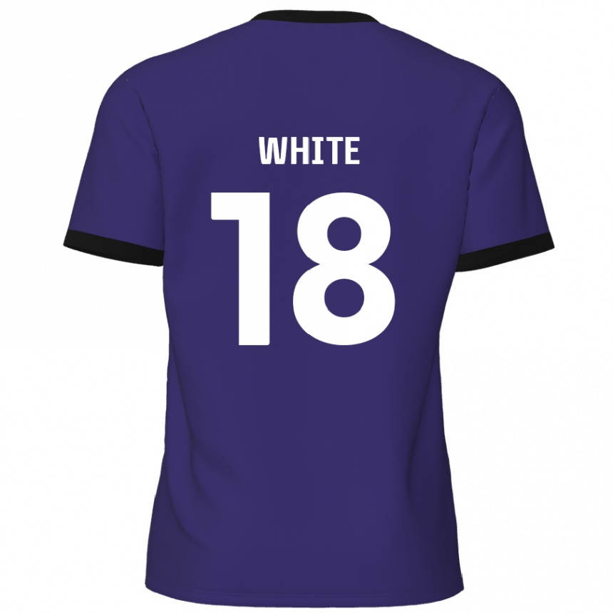 Men Football Harvey White #18 Purple Away Jersey 2024/25 T-Shirt Australia