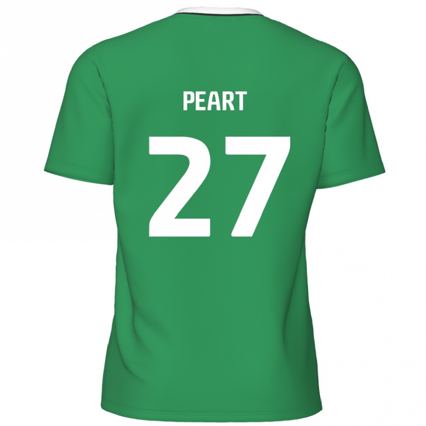 Men Football Brody Peart #27 Green White Stripes Away Jersey 2024/25 T-Shirt Australia