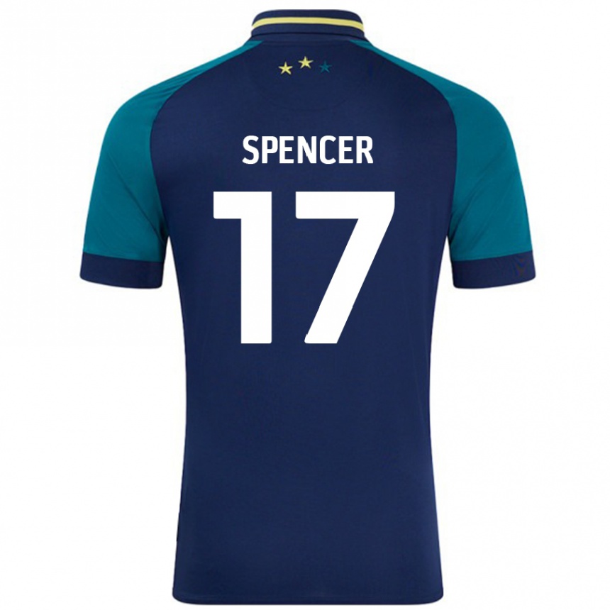 Men Football Brodie Spencer #17 Navy Dark Green Away Jersey 2024/25 T-Shirt Australia