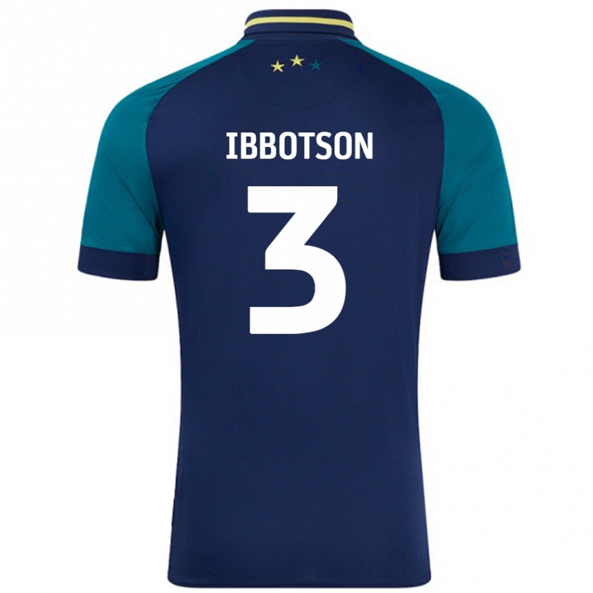 Men Football Beth Ibbotson #3 Navy Dark Green Away Jersey 2024/25 T-Shirt Australia