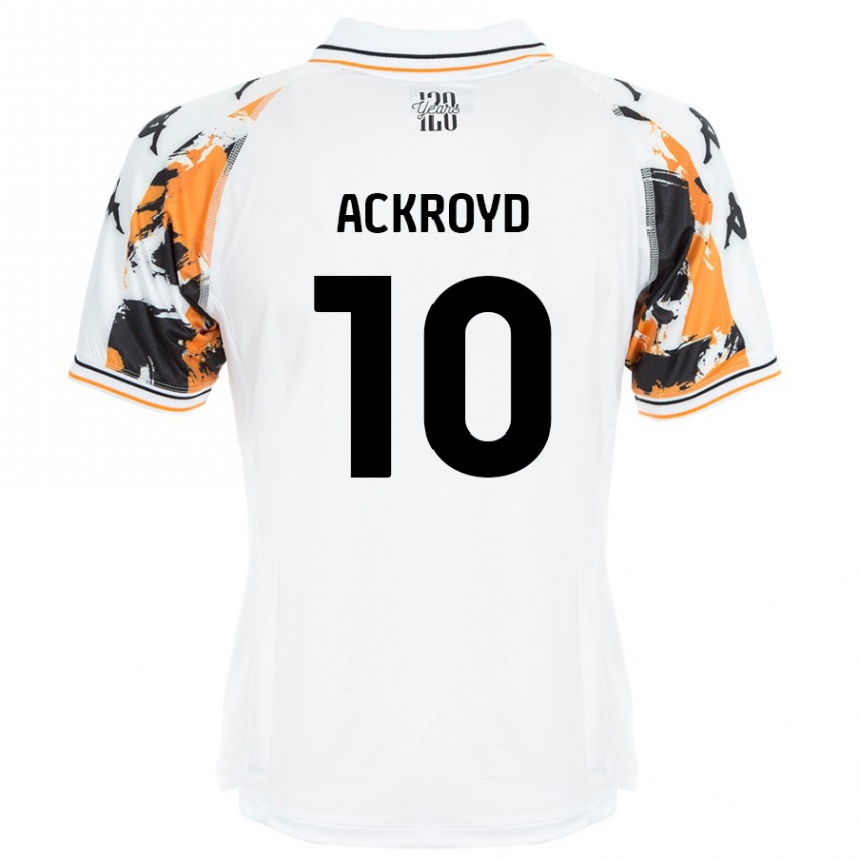 Men Football Rachael Ackroyd #10 White Away Jersey 2024/25 T-Shirt Australia