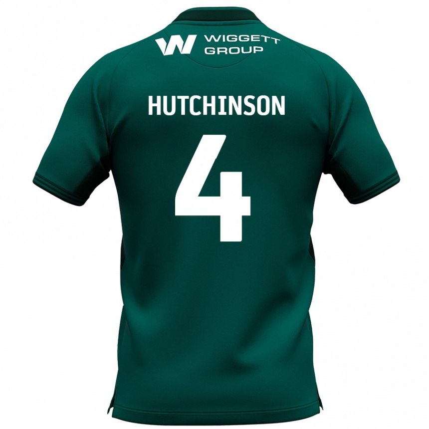 Men Football Shaun Hutchinson #4 Green Away Jersey 2024/25 T-Shirt Australia