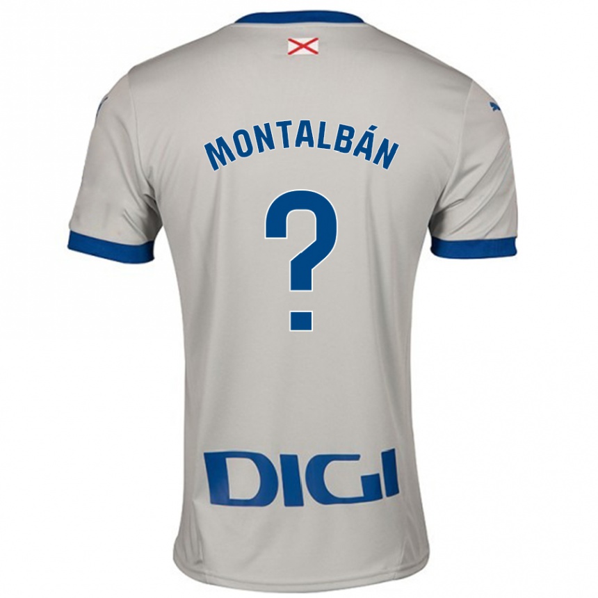 Men Football Enrique Montalbán #0 Light Gray Away Jersey 2024/25 T-Shirt Australia