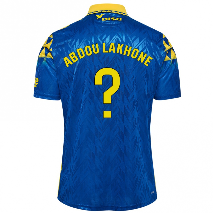 Men Football Pape Abdou Lakhone #0 Blue Yellow Away Jersey 2024/25 T-Shirt Australia