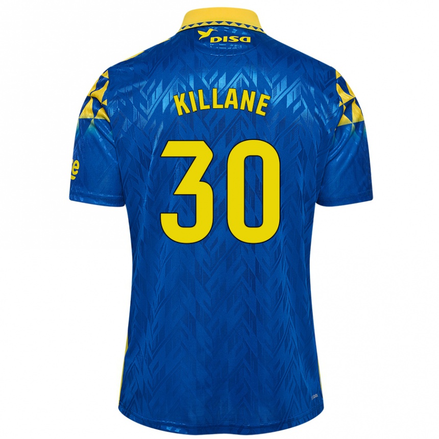 Men Football Álvaro Killane #30 Blue Yellow Away Jersey 2024/25 T-Shirt Australia