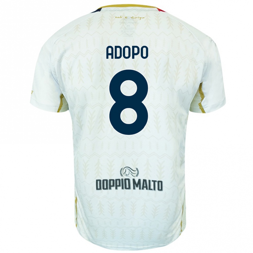 Men Football Michel Adopo #8 White Away Jersey 2024/25 T-Shirt Australia