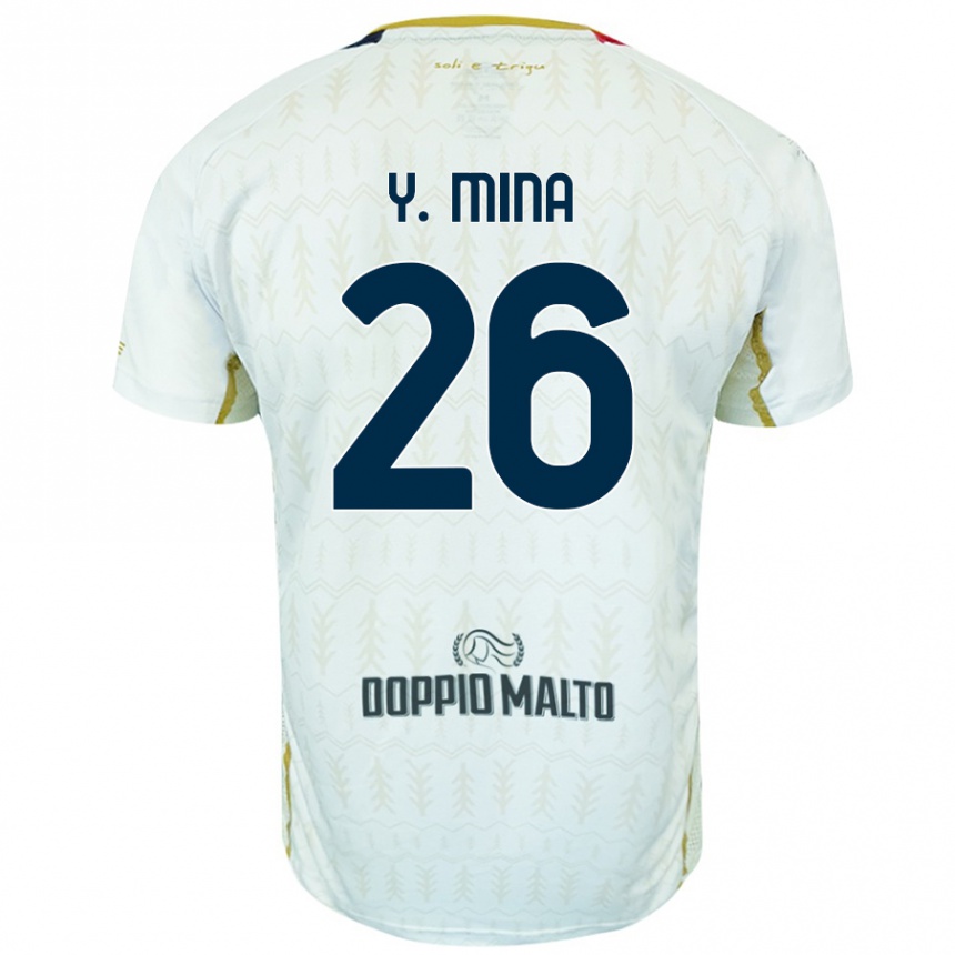 Men Football Yerry Mina #26 White Away Jersey 2024/25 T-Shirt Australia